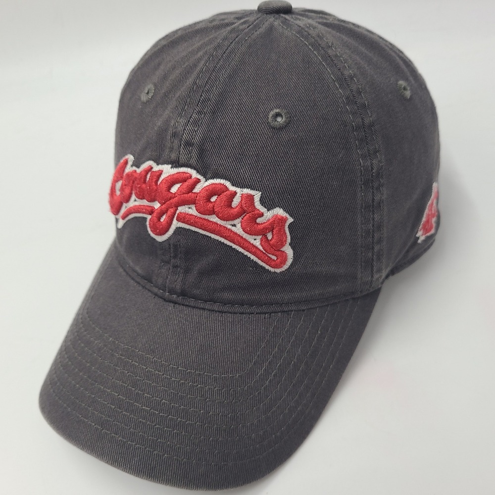 Washington State Cougars Hat Strapback Legacy Gray Red NCAA University WSU Men